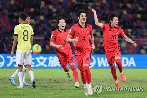 김은중호, 에콰도르에 3-2 승리…U-20 월드컵 `8강 진출`